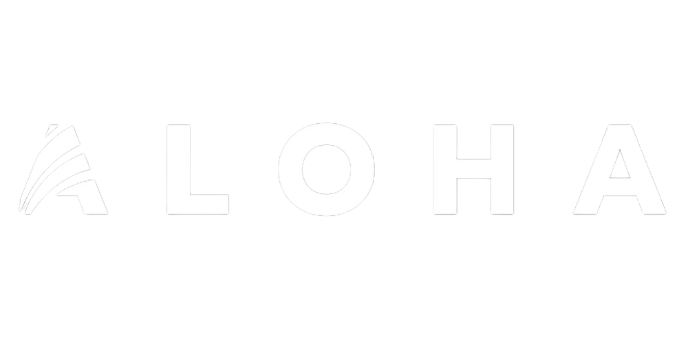 Aloha logo white